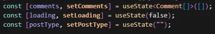 React 코드 예시